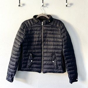 Zara Fitted Puffer Jacket Midnight Blue L/XL